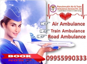 Take Panchmukhi Air Ambulance from Mumbai to Guwahati for Bu